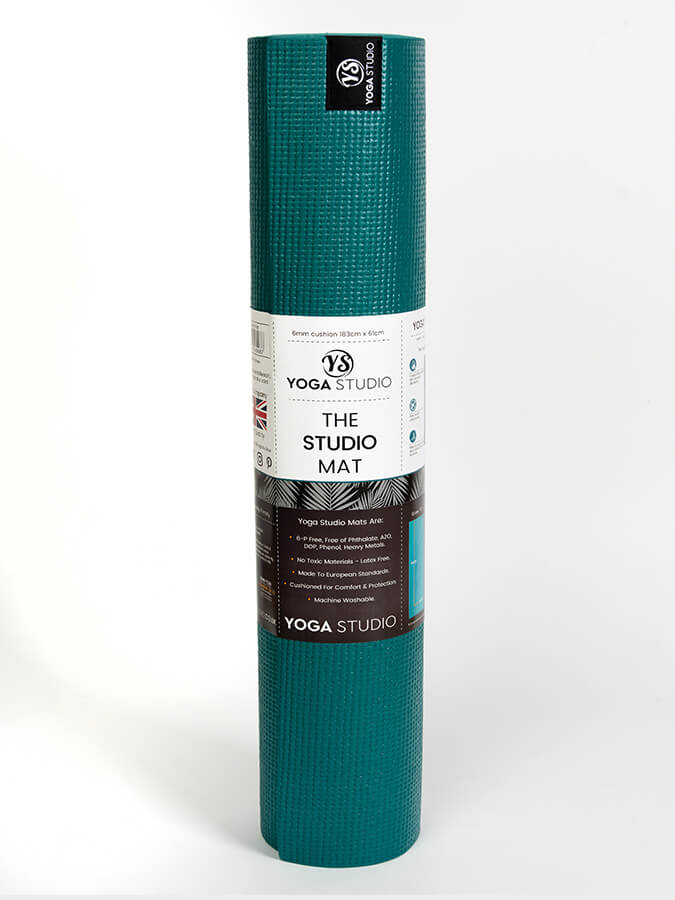 Personalised Teal Custom Branded Yoga Mat 6mm With Custom Design